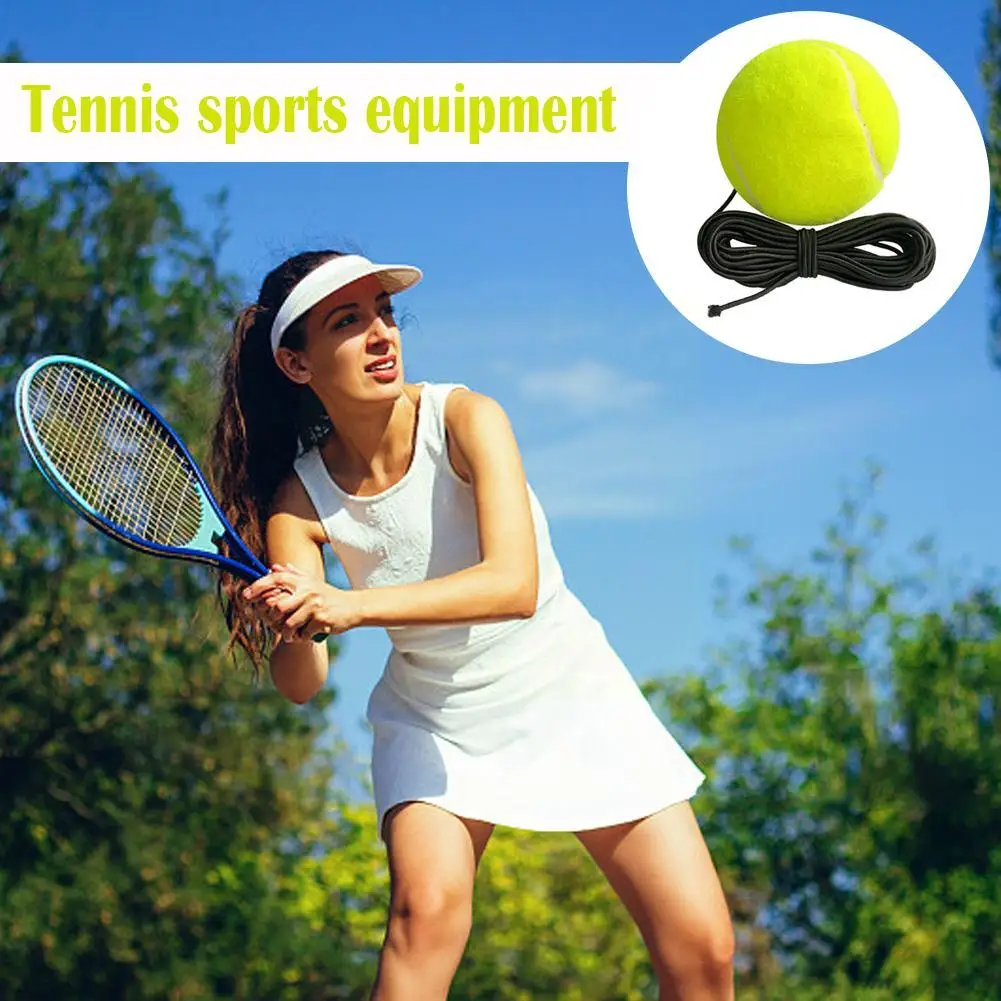 Professional Tennis Training Ball With Elastic Tennis Bounce Ball String Equipment Fitness Portable Training Tenni L1O7 tennis balls tennis trainer