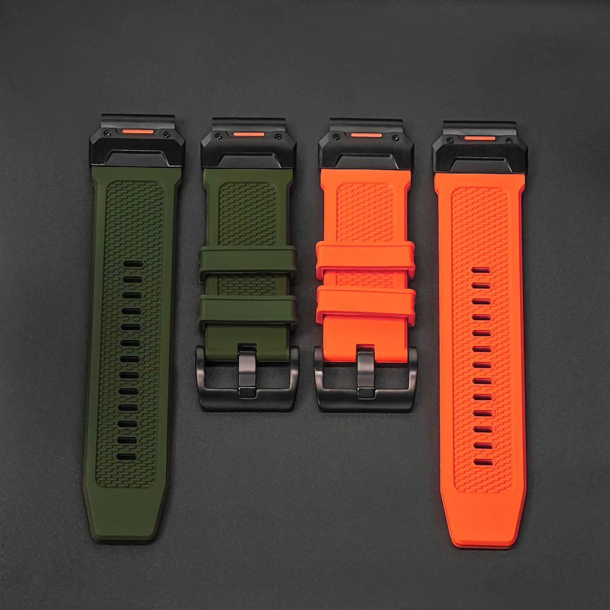 Silicone Watch Strap Replacement Band, QuickFit Bracelet Correas