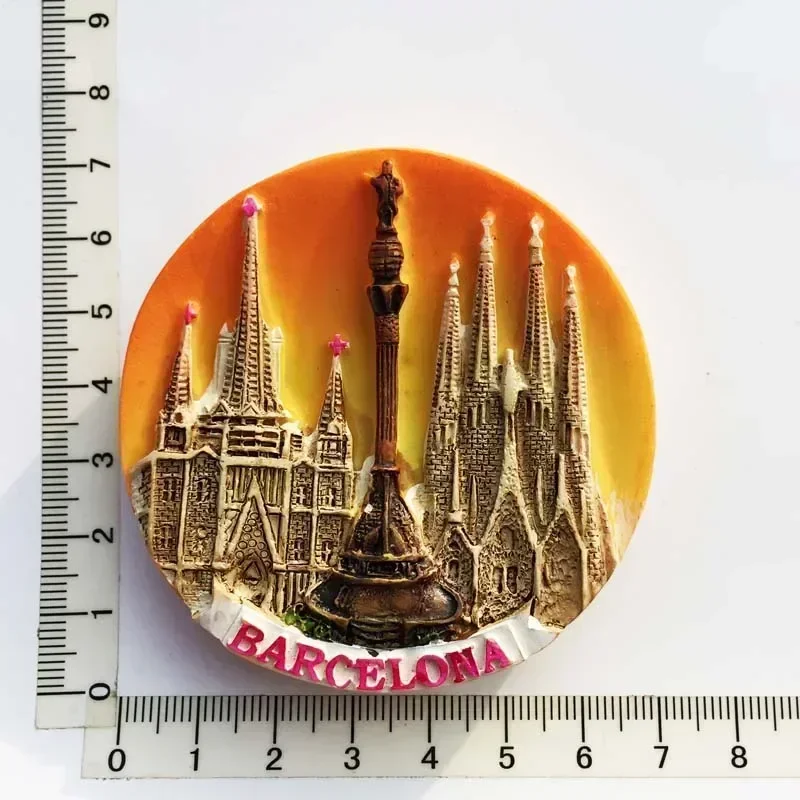 Barcelona Spain Fridge Magnets Columbus Granada Ibiza Sevilia Maalaga Souvenir Refrigerator Magnets Stickers Home Kitchen Decor magnetic fridge magnets magnetic sticker magnetic fridge stickers refrigerator decor