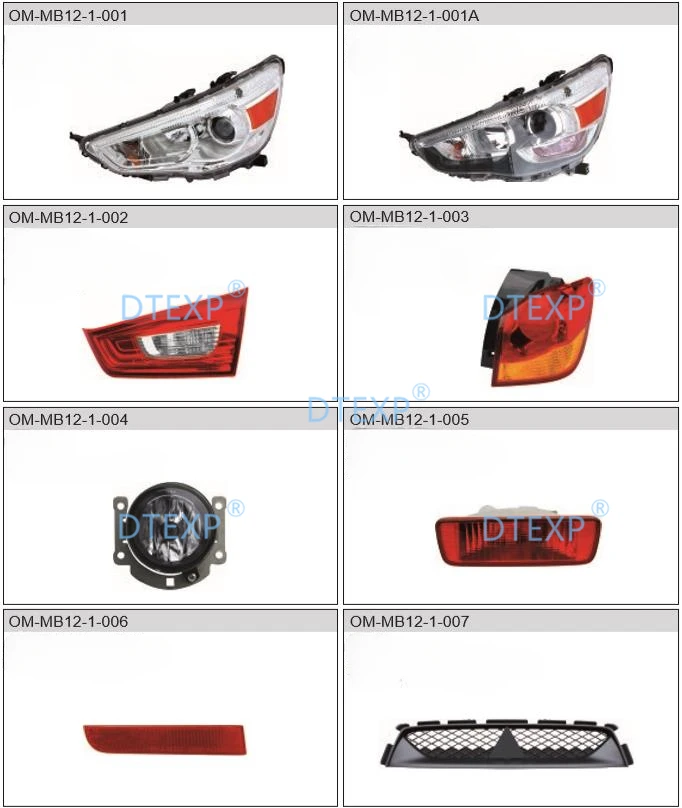 ASX RVR 2010-2018 용 1 Pcs 테일 램프 8330A690 asx GA00 브레이크 후면 조명 경고 후면 회전 신호 용 L 또는 R 주차 램프