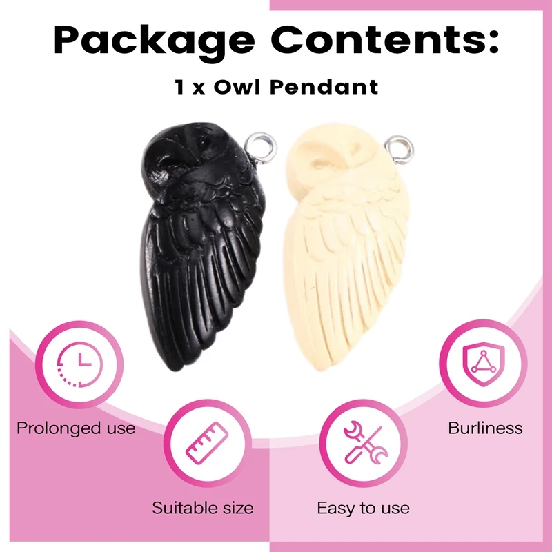 AA94-Owl Pendant Necklace Animal Pattern Couple Necklace Pendant Accessories Matching