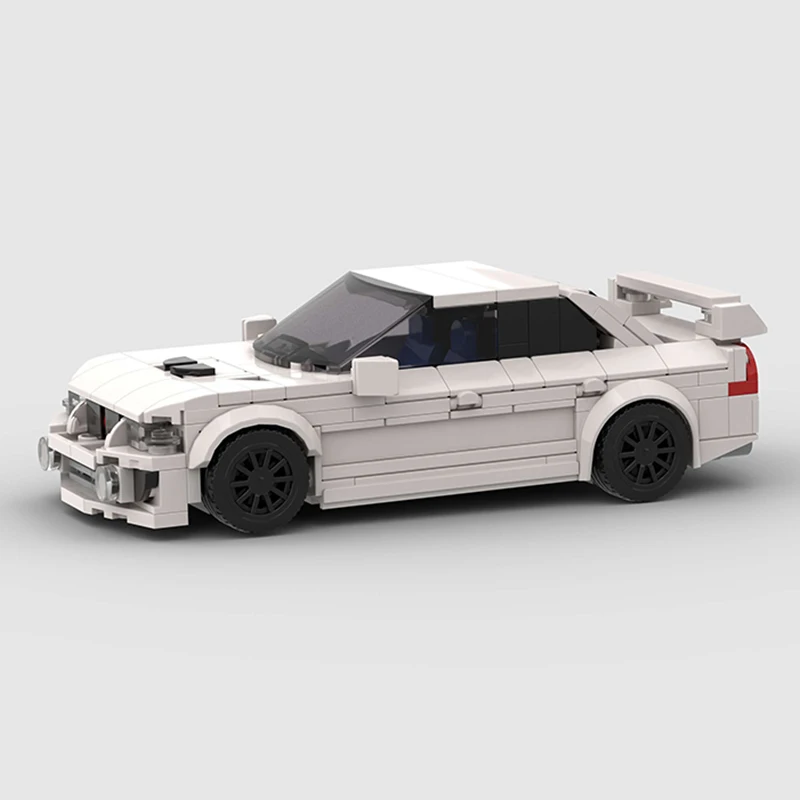 Гоночный автомобиль MOC Lancer EVO V VI Tommi Makinen Edition, техническая модель F1, строительный блок, Классическая супер-гонка, кирпичный город