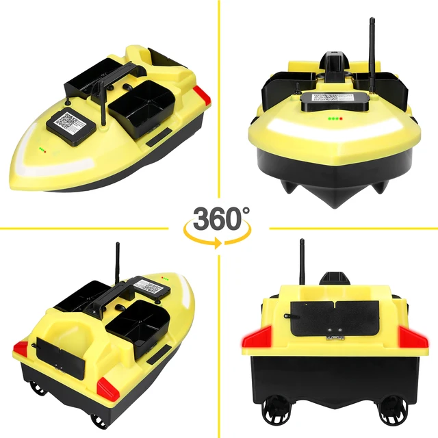 GPS RC Bait Boat 500M Wireless Remote Control Fishing Bait Boat Fishing  F3L7