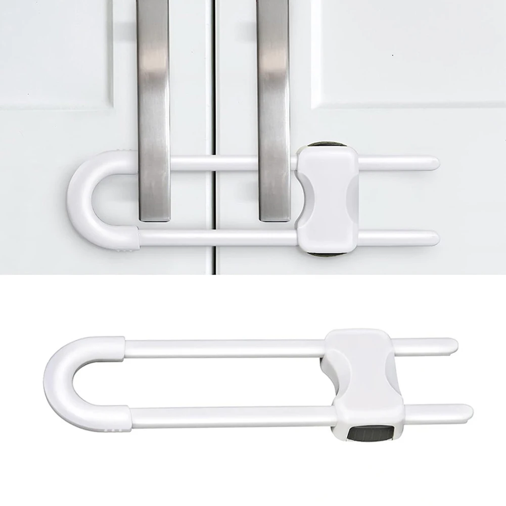 Cabinet Locks for Babies U-Shaped Proofing Drawers Safety Adjustable Child Proof Cabinet Latches 2/4/6 Packs