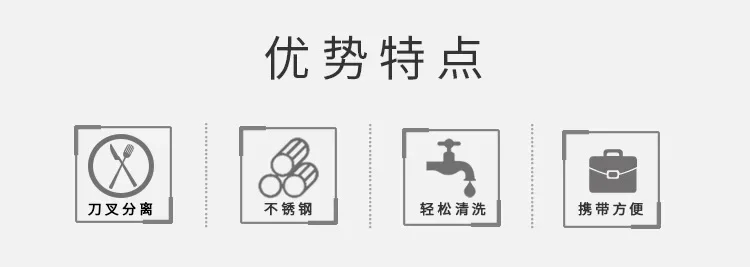 Description Picture 3 of itemOutdoor Multi-function Stainless Steel Camping Equipment Tableware Knife Fork Spoon Camp Cooking Supplies Portable Folding