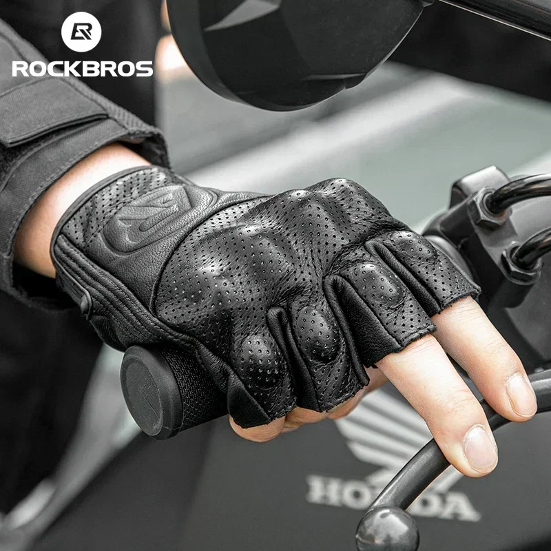 ROCKBROS Bicycle Men Women Gel Protector Tactical Motorcycle Gloves Sport Short Bike Gloves Breathable Half Finger