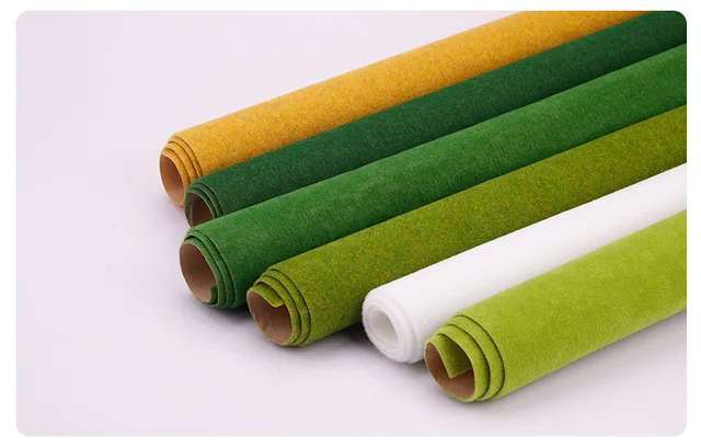 Green grass carpet scale model HO O N 20x25cmeters, make the design of landscape architectural model of the train 3