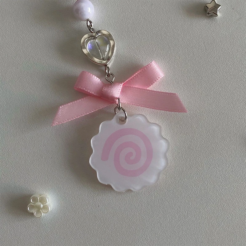 Kawaii Fish Plate Phone Charms Keychain Accessory