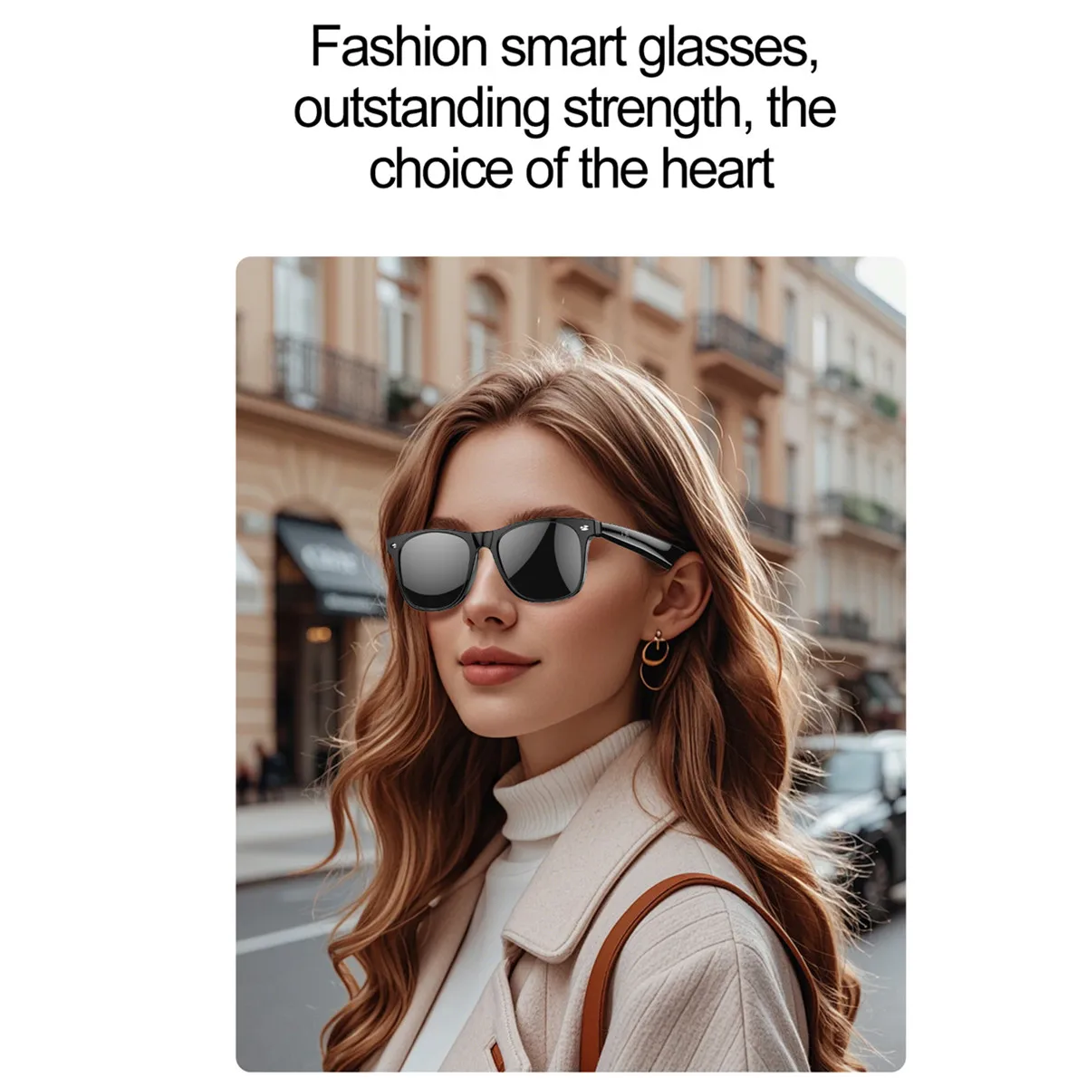 AI Smart Glasses Translate Real Time Language Translator for Bluetooth Call Remote Music Meeting Assistant Translator Sunglasses