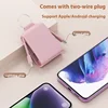 JayoWade Portable Charger Chain Mobile Mini Powerbank With Cable Batterie Externe 2000mah Phone Small Chain Keychain Power Bank 4