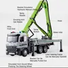 1:24 Model Toys Cement Pump Trucks Metal Diecast Sound Light Pull Back Doors Opened Engineering Vehicles Festival Gifts for Boys 3