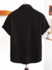 Europe and the United States men's summer casual loose cardigan men's short-sleeved shirt trend Men T-Shirt casual shirt 4