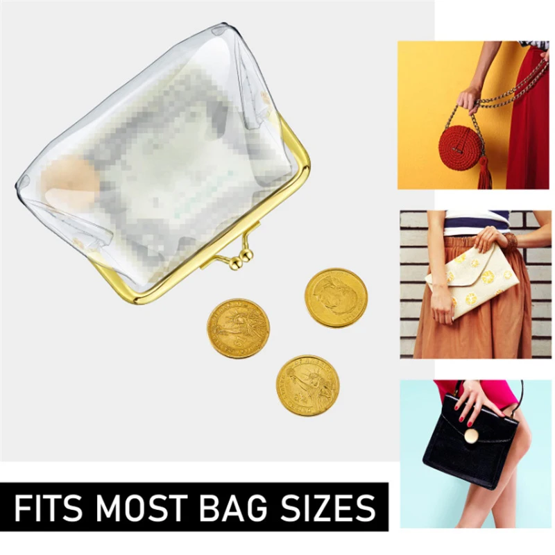 PVC Coin Purse Creative Transparent Hand-held Coin Bag