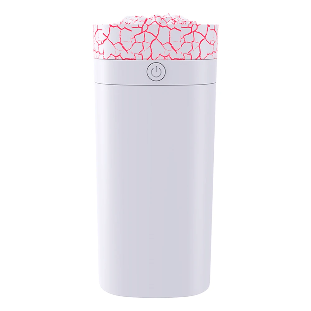 Umidificatore da 600 ml silenzioso 7 colori luminoso falò USB doppio getto olio essenziale aromaterapia spray purificare ufficio casa camera da letto