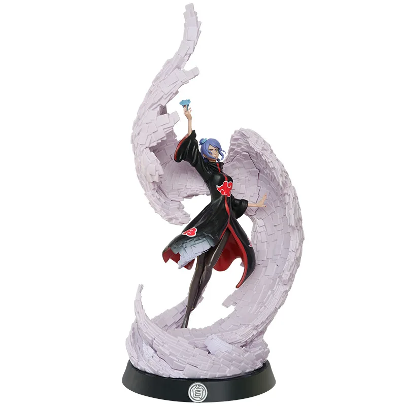 38cm Anime Naruto Figur GK Konan Action Statue Akatsuki Figur PVC Modell Sammler Dekoration Spielzeug für Kinder Geburtstags geschenk