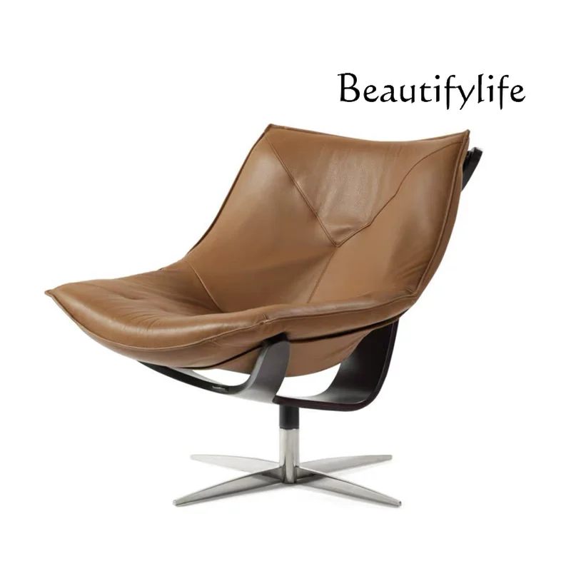 

Italian-Style Light Luxury Rotating Single Leisure Home Living Room Lazy Recliner Backrest Sofa Chair