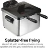 Hamilton Beach Triple Basket Electric Deep Fryer, 4.7 Quarts / 19 Cups Oil Capacity, Lid with View Window, Professional Style 3