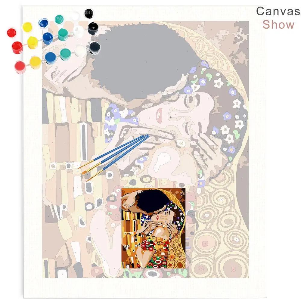 Description Picture 4 of itemPhotoCustom Painting By Number Colorful French Bulldogs DIY Kits On Canvas Acrylic Paint Oil Picture Of Coloring By Number Decor