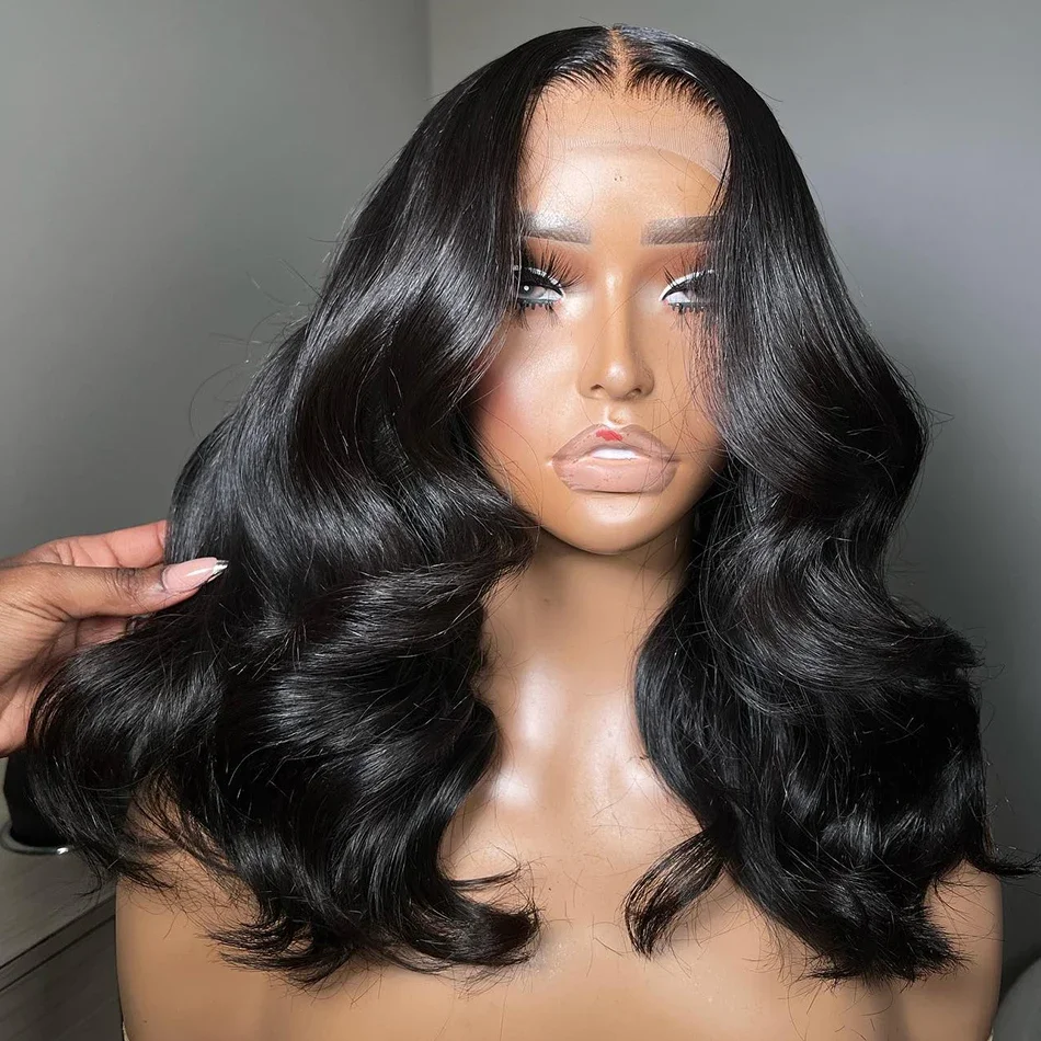 

Lace Bob Wigs 13x4 HD Body Wave Lace Front Wig Pre Plucked Loose Wave Lace Frontal Wig Glueless Human Hair Wigs For Black Women