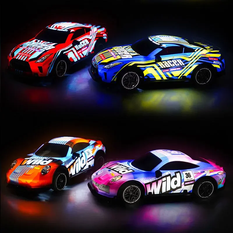 Luminous RC Drift Car 1/18 Remote Control Truck Climbing Off-road Car with Light Electric Racing Vehicle Children Birthday Gift