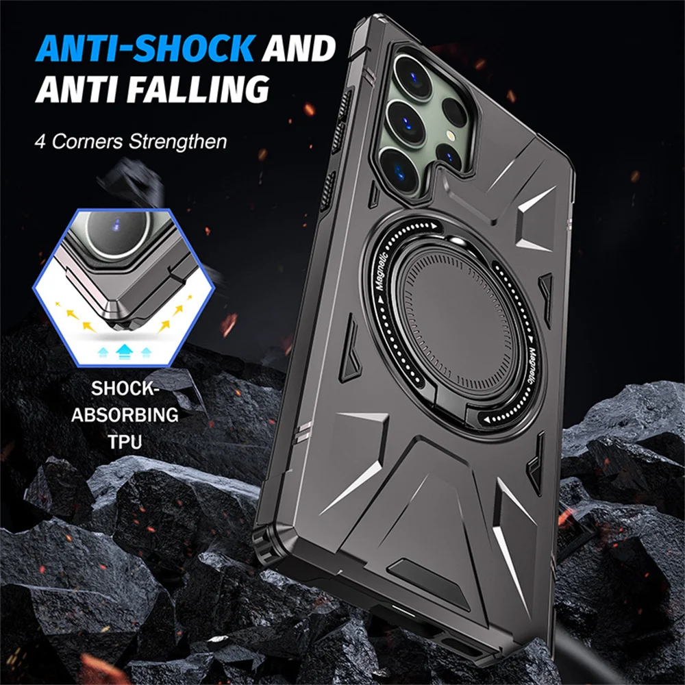 Magnetic Ring Phone Case For Samsung Galaxy Ultra Plus Fe_voghion.com