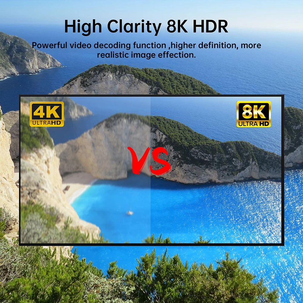   Bluetooth-Compatible5.0 Ʈ TV ƽ, ȵ̵ 13.0, ȵ̵ TV ڽ, 8K, 2.4G, 5G,  6, 2G, 16G