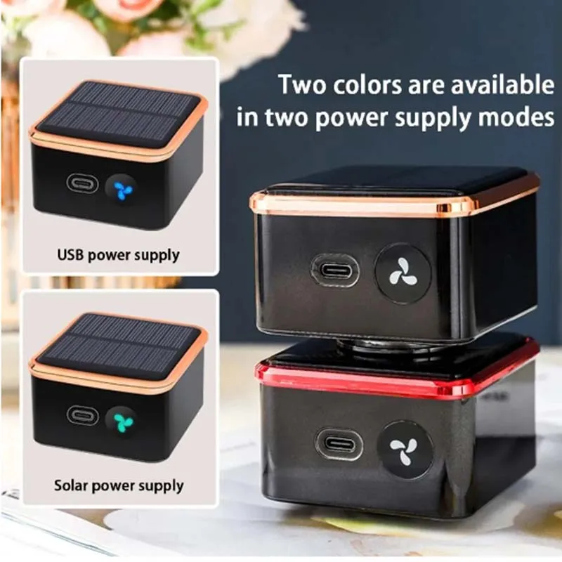 Solar Car Air Purifier Usb Oxygen Cleaner Ozone Generator HEPA Filter Smoke Remover Smart Gadgets Car Supplies
