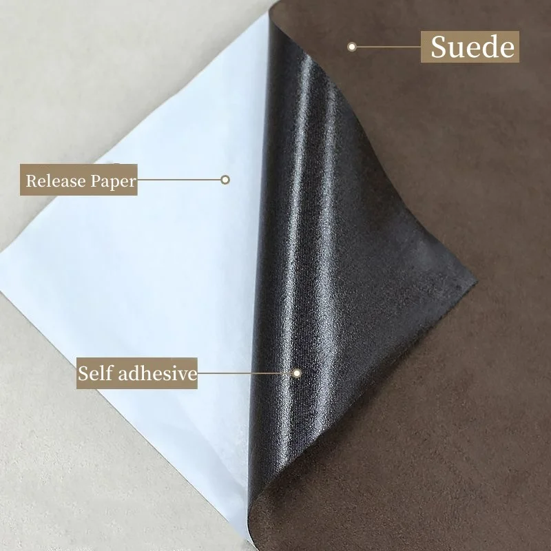 Suede Leather Fabric for Car Truck Interior Renovate Velvet Self-adhesive Leather Repair Stickers 20-50x300cm Suede Leathercraft leather repair tape leather repair sticker leather fabric leather patch leather repair leather repair patch leather repair material leather material self adhesive leather sticker self adhesive suede fabric