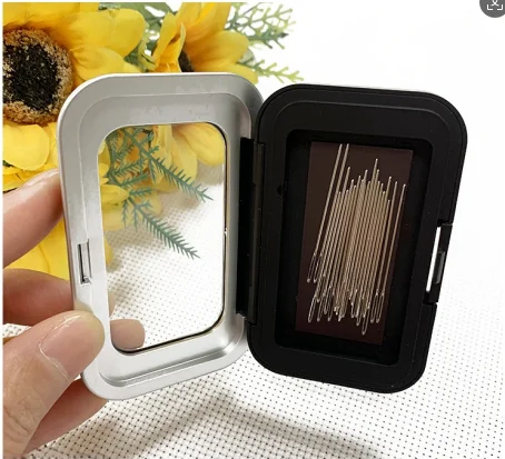 Magnetic Needle Storage Box for Sewing and Embroidery