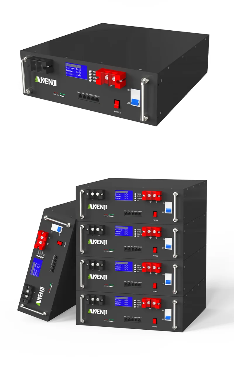 ANENJI LiFePO4 48V 100Ah Akkupack 51,2V 5kWh 100A BMS RS485 6000+ Zyklen A+Qualität Batteriezellen CAN-Akkupack, Heimenergiespeicher – Detail 16