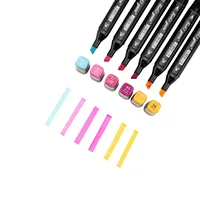 24/48/80 Colors Oily Art Marker Pen Set for Draw Double Headed Sketching Oily Tip Based Markers Graffiti Manga School Art Suppli 2
