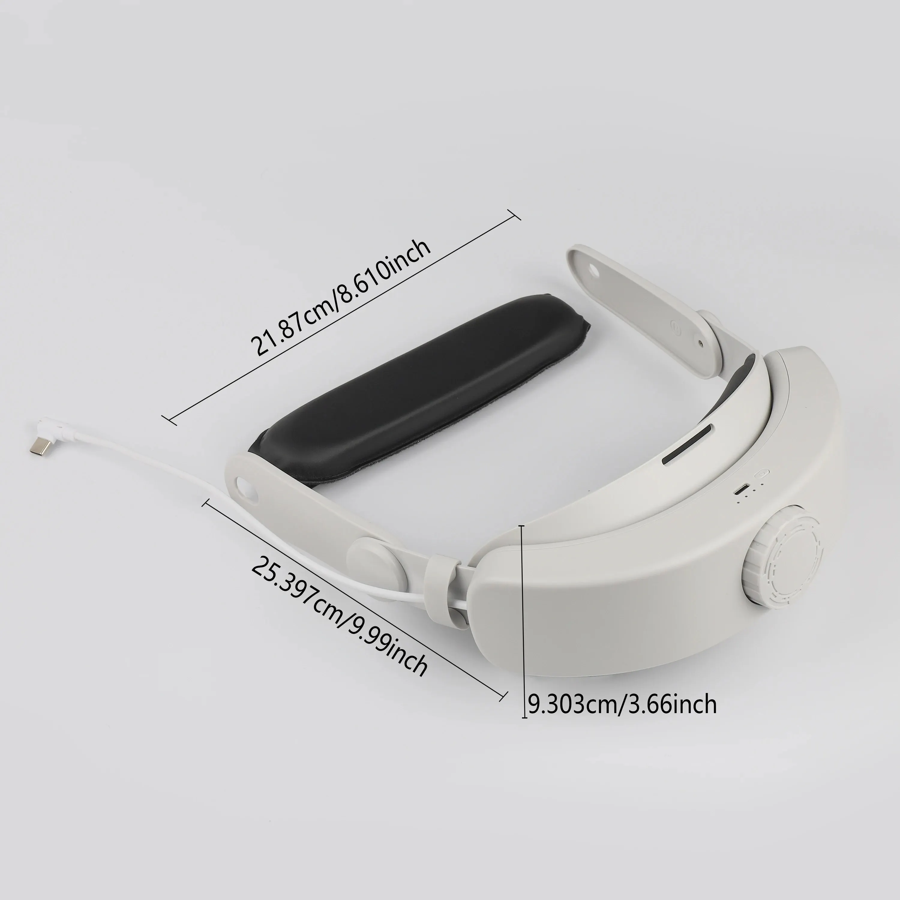 Head Strap With Battery For Oculus Quest 3/Quest 3S Adjustable Elite Strap Replacement Accessories For Meta Quest 3/Quest 3S