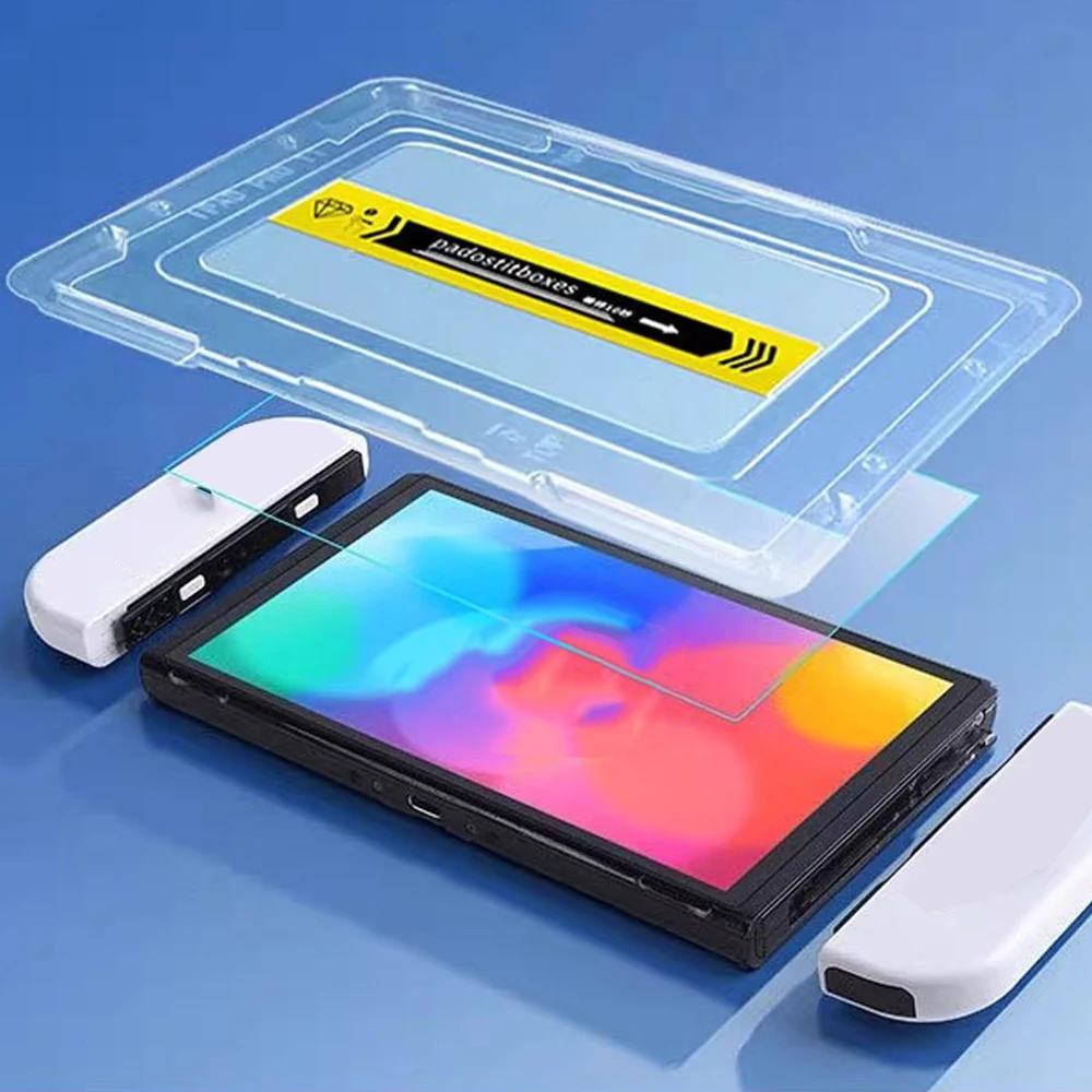 Proteggi schermo per Nintendo Switch 2 Kit di installazione antigraffio e senza bolle in vetro temperato 9H per accessori Switch2