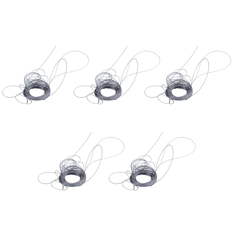 

5X STAINLESS Steel Wire Rope Cable Rigging Extra, Length:15M Diameter:1.0Mm