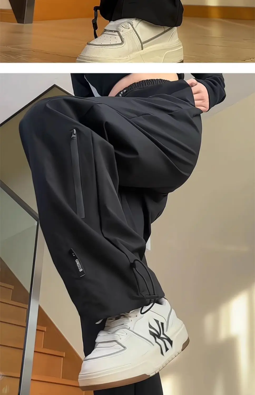 Wide Leg Assault Pants Women's American Loose Straight Tube Slimming Windproof and Waterproof Hiking Casual Workwear Pants 6