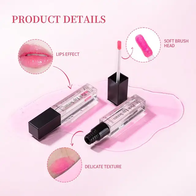 Pink Serum Lips Pink Fresh Remove Dark Lips Gel Lightening Essence Cream Balm Repair Fine Line Brighten Lip care 4