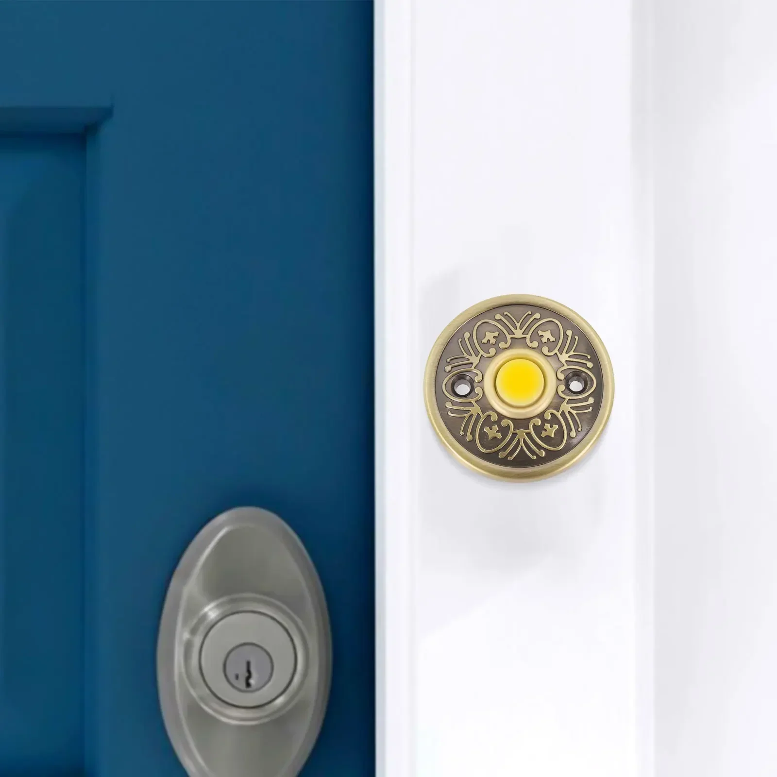 Elegant Design Bronze Wired Doorbell Doorbell Push Button Sturdy Material Weatherproof Design Easy Installation Sleek