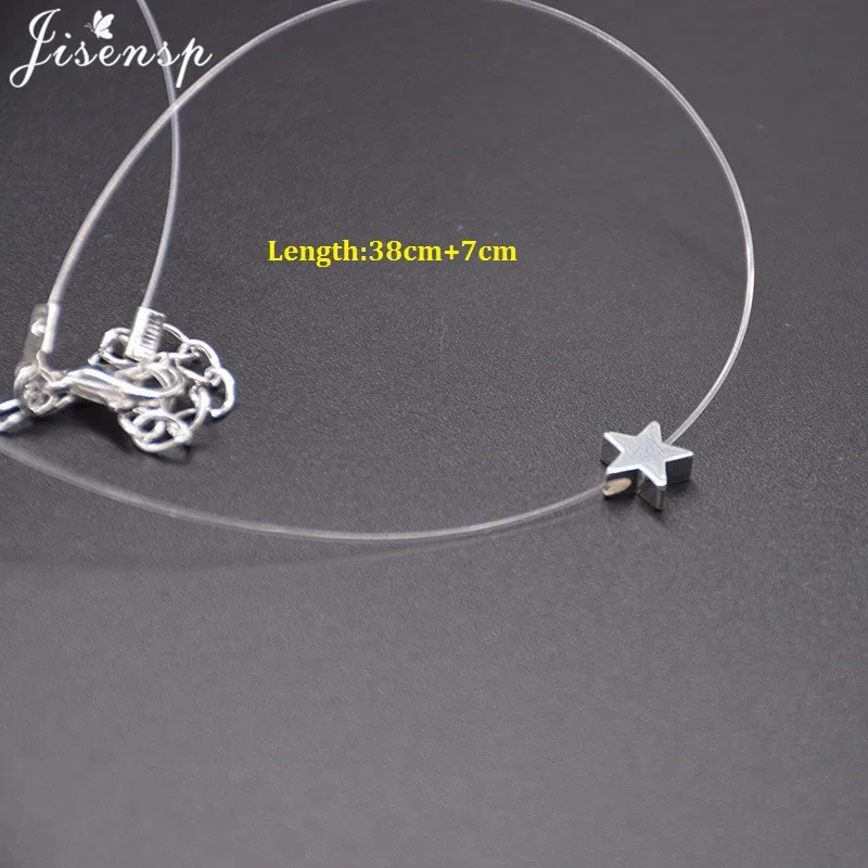 2025 Women Fashion Transparent pearl thread women's invisible necklace_voghion.com