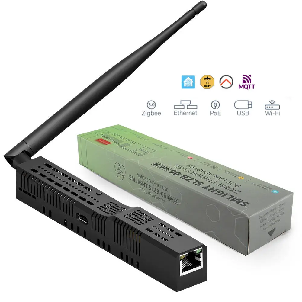 SMLIGHT SLZB-06MU Gateway Coordinatore Zigbee 3.0 a Ethernet, USB e WiFi con PoE, compatibile con Zigbee2MQTT, Home Assistant, ZHA  13