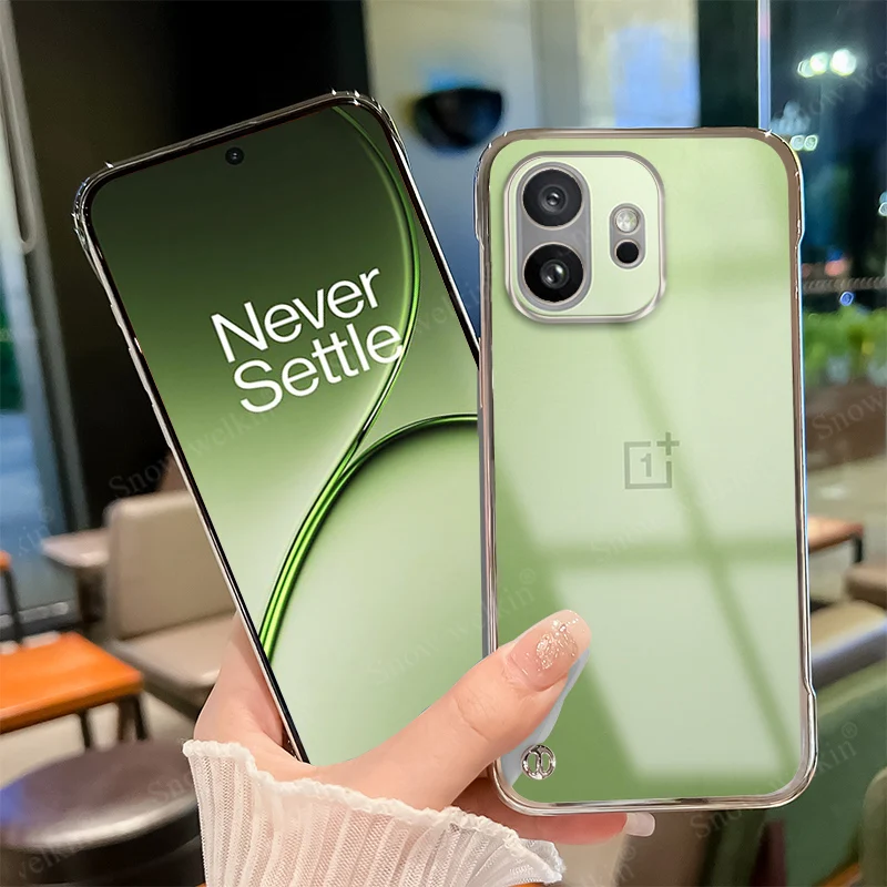 Sleek Frameless Clear Transparent Plastic Hard Phone Case