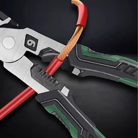 Pince à fil électrique à grande ouverture, outil multifonctionnel tranchant pour couper, torsader et saisir les fils métalliques, outils de quincaillerie robustes 5
