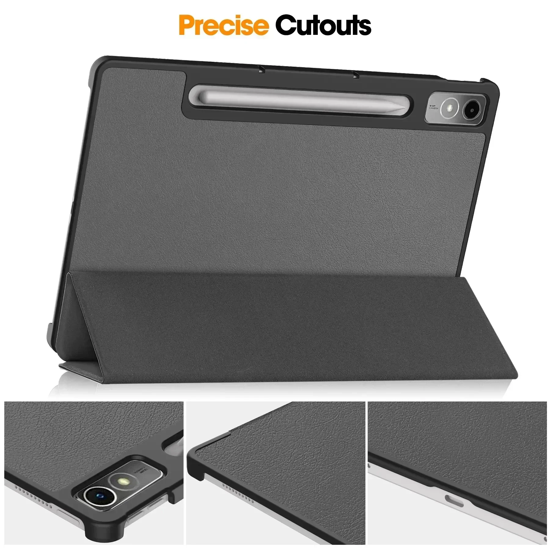Tablet Case For Lenovo Tab P12 12.7 inch Tri-Folding Stand Magnetic Smart Cover for Lenovo Xiaoxin Pad Pro 12 7 12.7 Case tablet case