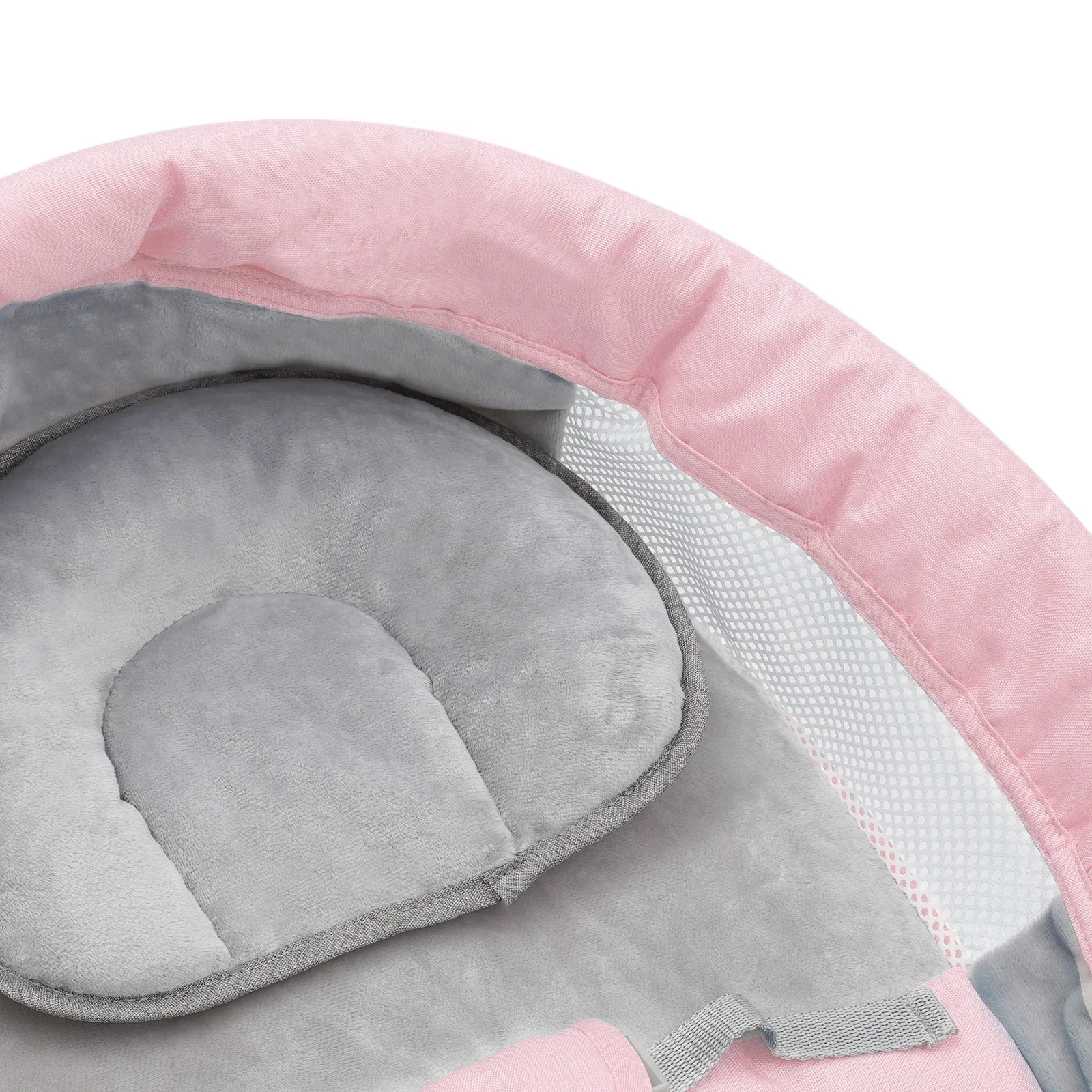 Babywippe mit Bluetooth-Musik, 4 Geschwindigkeiten, Elektrische Babyschaukel mit Fernbedienung, Einstellbare Maximale Tragfähigkeit 18 kg Schaukel – Detail 12