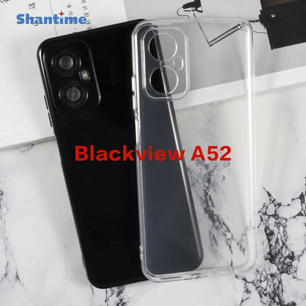 

For Blackview A52 Case Ultra Thin Clear Soft TPU Case Cover For Blackview A52 4G Couqe Funda 6.5 inches