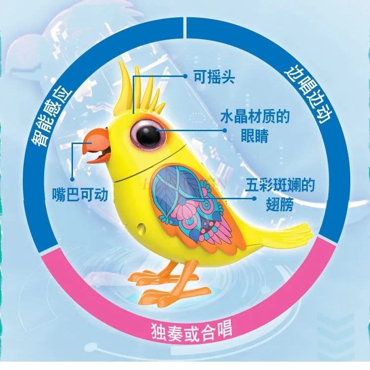 Zhiyin Bird Simulation Voice Control Intelligent Electric Creative Bird Singing Children's Toy Gift 3