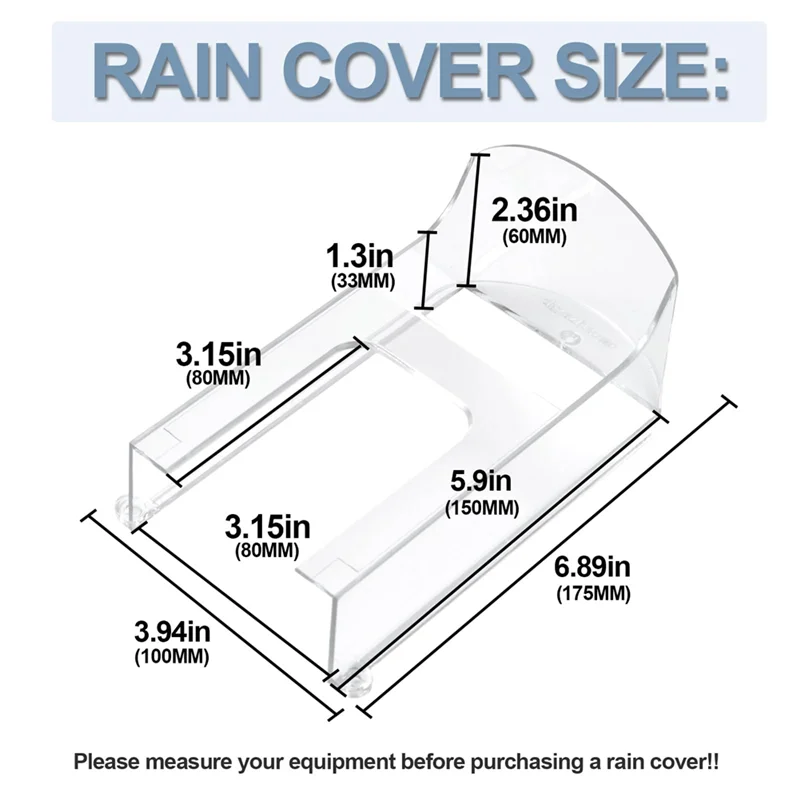 Transparent Plastic Doorbell Rain Cover Waterproof Protector Shield for Ring Models Video Doorbells
