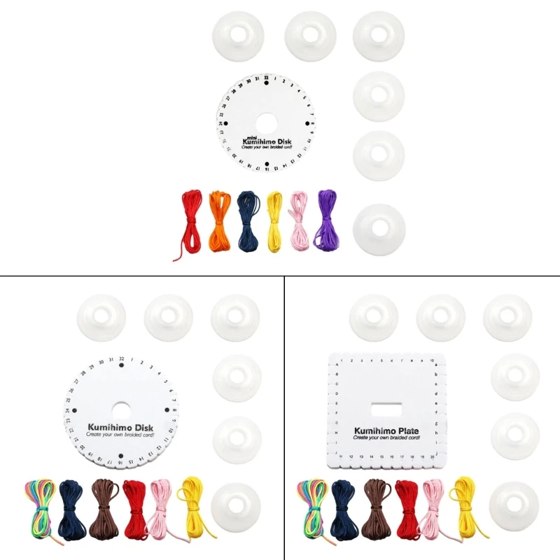 

Handcrafted Bracelet Braiding Tool Round Square Flaring Cord Plate Braided Rope Knot Handmade Skill Weaving Braide DropShip