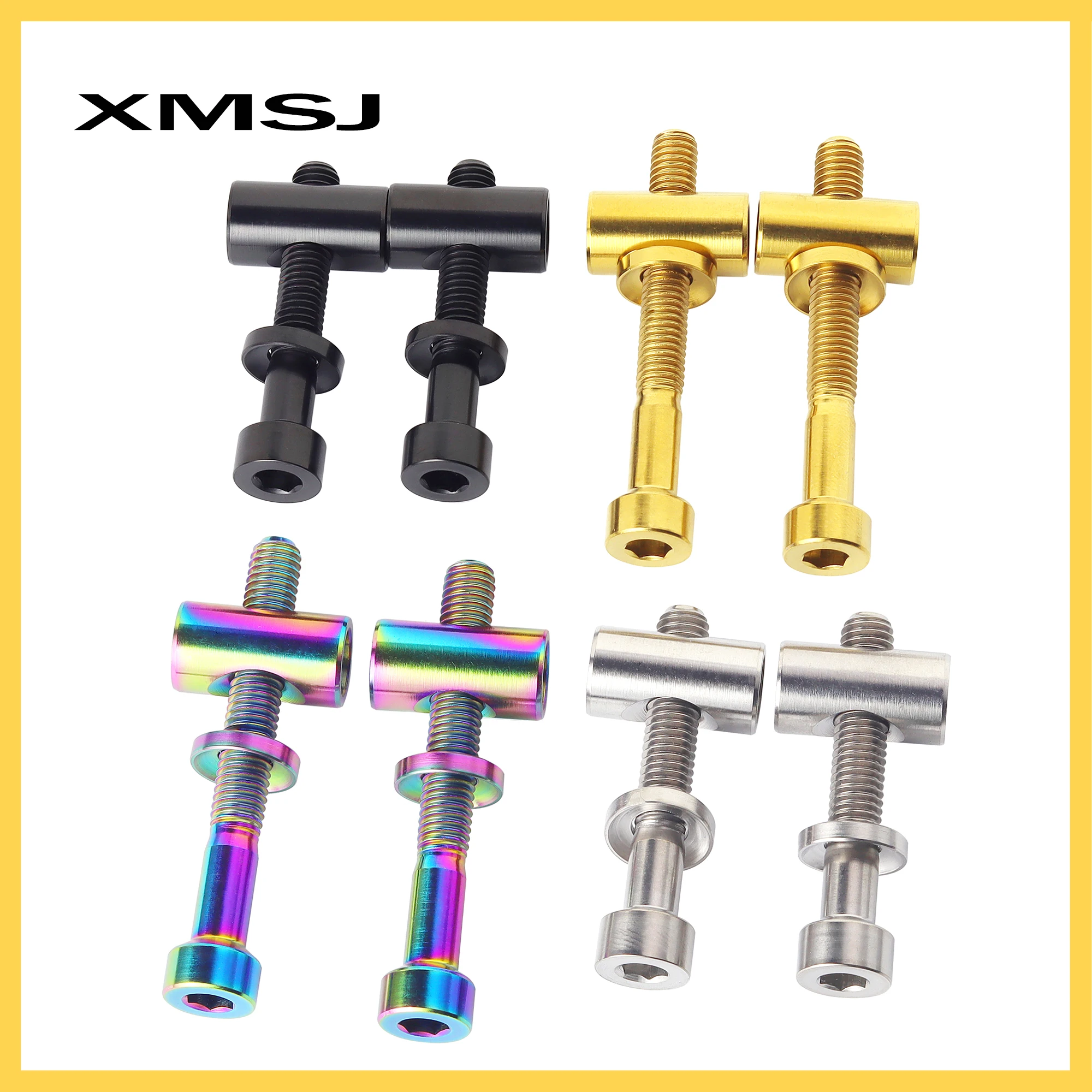 XMSJ 자전거 시트 포스트 고정 볼트 M5 x 30 40mm TC4 티타늄 MTB 도로 자전거 시트 포스트 안장 고정 나사 시트로드 고정 볼트