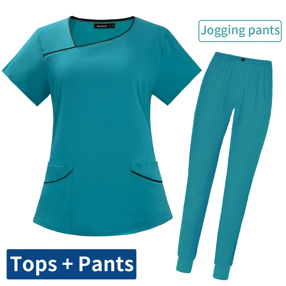 Dental Hospital Operating Room Workwear Nurse Scrubs Women Sets Pet Grooming Working Clothes Breathable Medical Uniforms