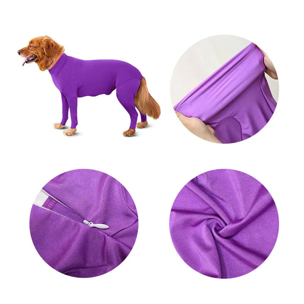 Dog Onesie Clothes Shedding of Dog Hair for Home Car Travel Anxiety Calming Shirt Surgery Recovery Body Jumpsuit for Large Dogs pet clothes